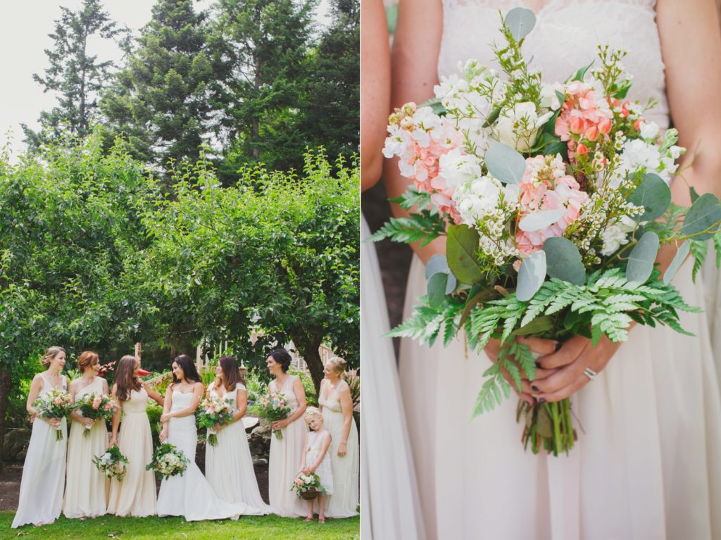 dancing fish farm wedding party pictures by jagger photography